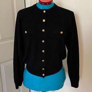 Vintage Kerri Kelsey Button Down Acrylic Sweater Size M